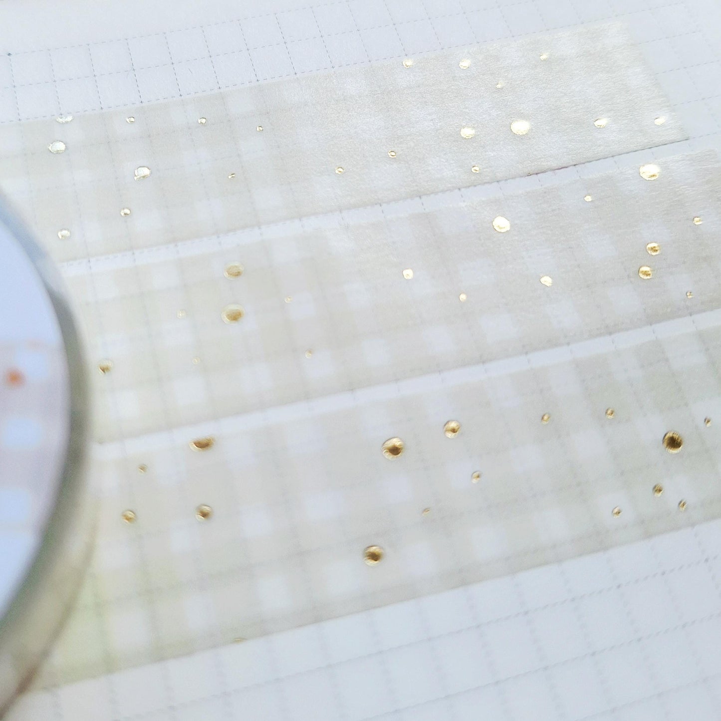 SPARKLY GINGHAM washi tapes