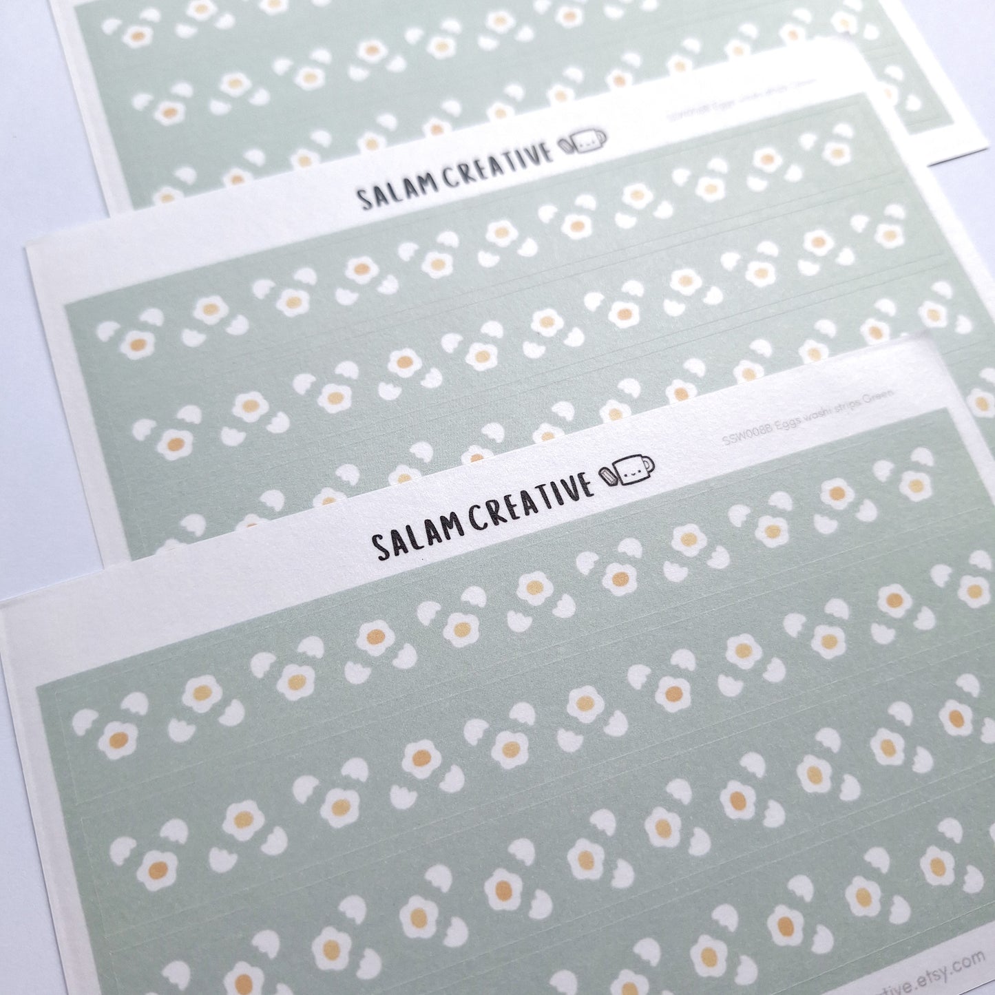 Eggs washi strips