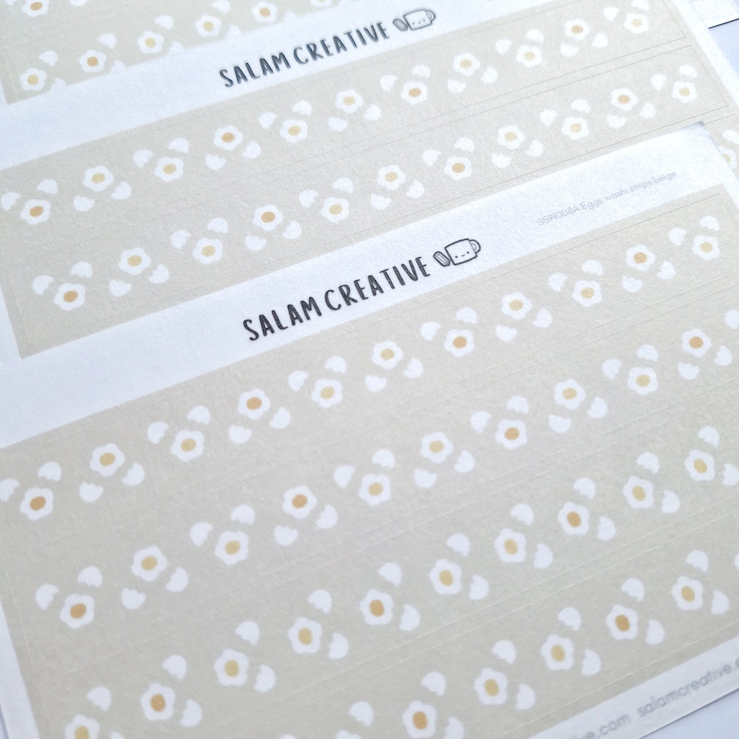 Eggs washi strips