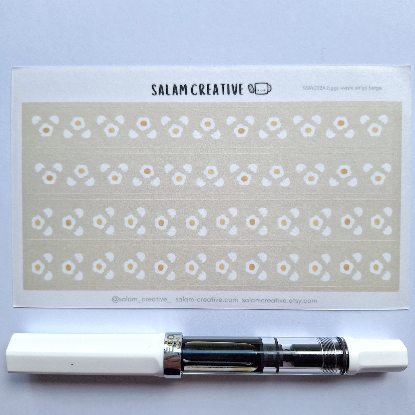 Eggs washi strips