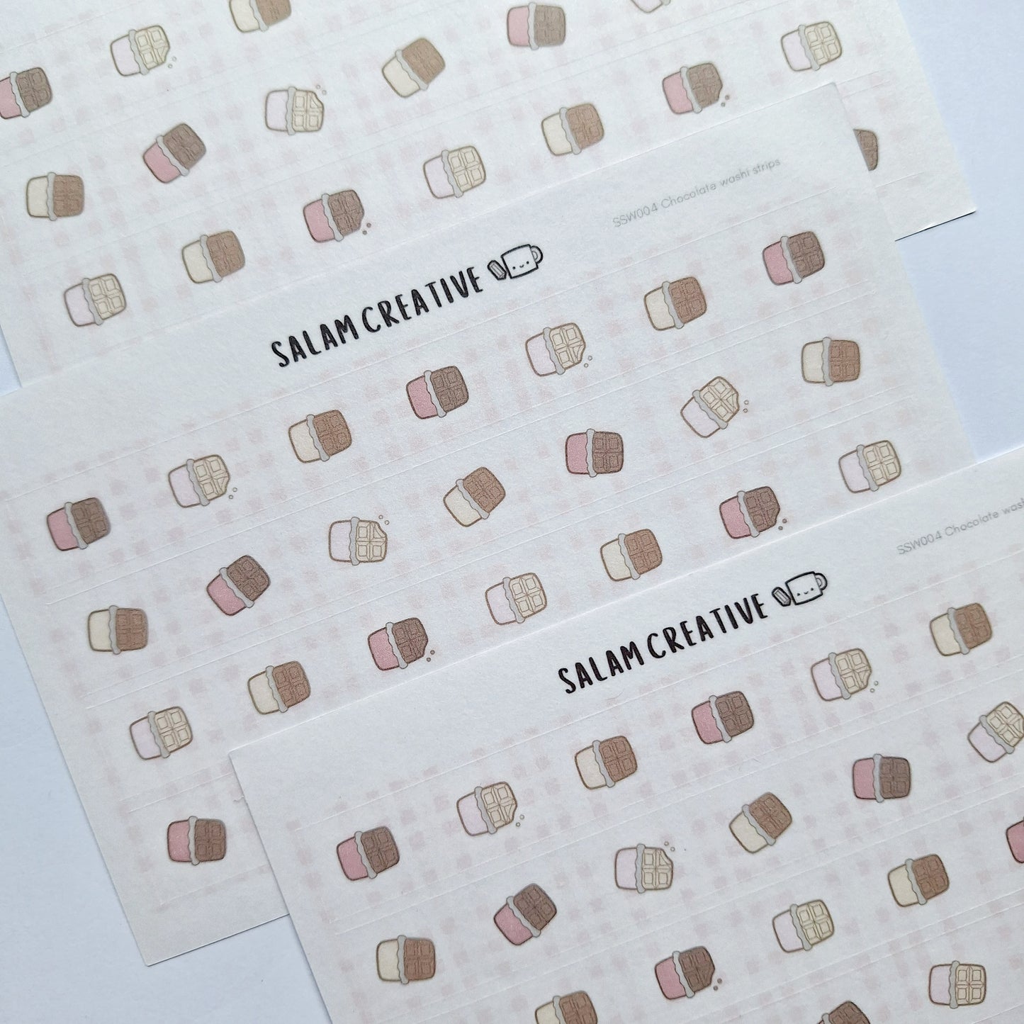 Chocolate washi strips