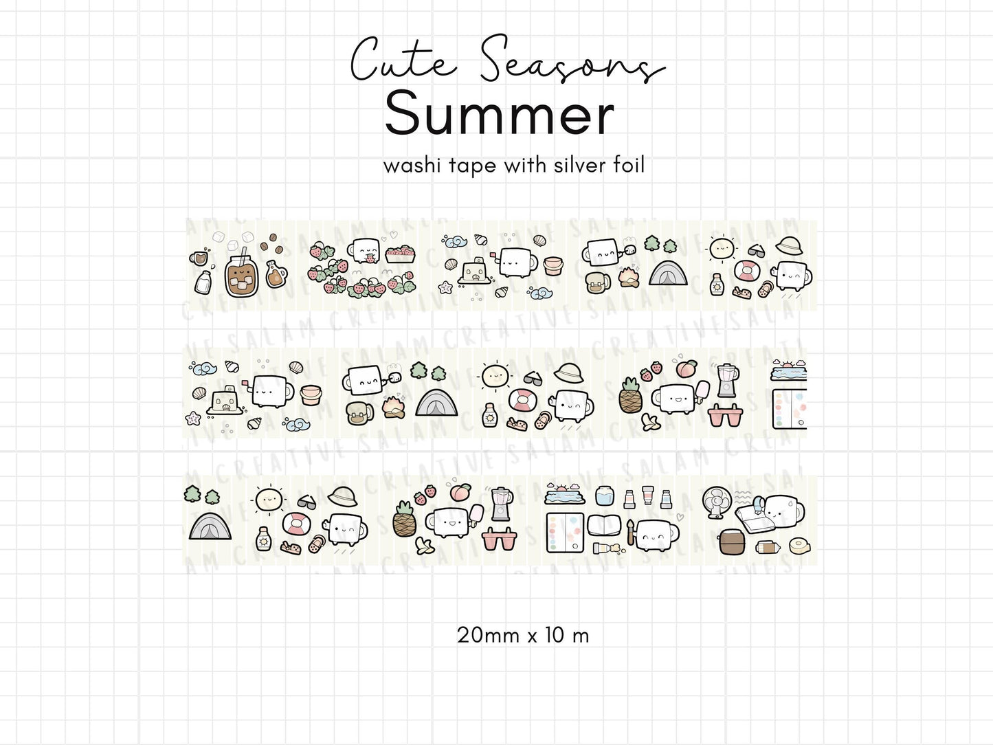 CUTE SEASONS washi tapes