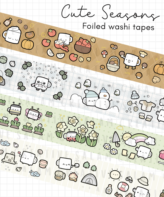 CUTE SEASONS washi tapes