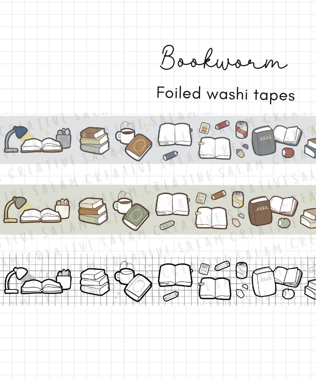 BOOKWORM washi tapes