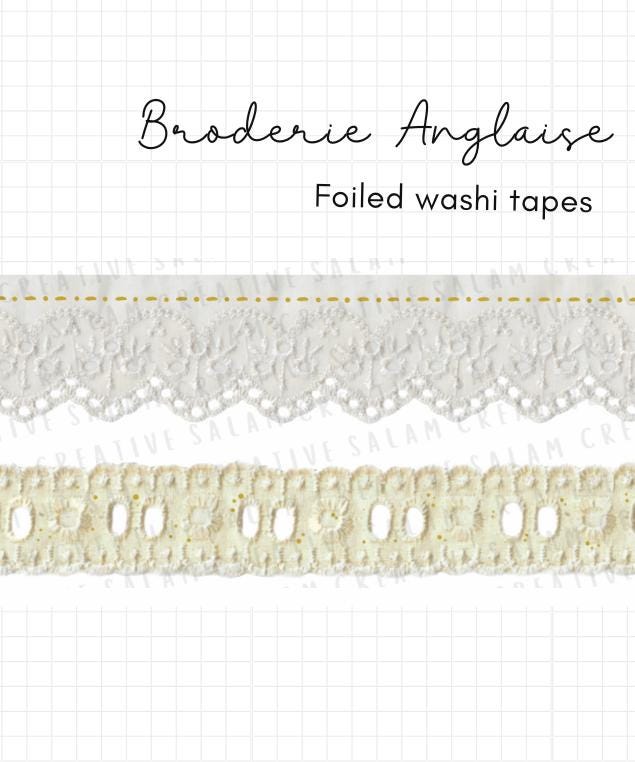 BRODERIE ANGLAISE washi tapes