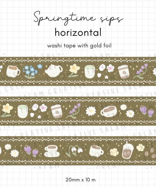 SPRINGTIME SIPS washi tapes