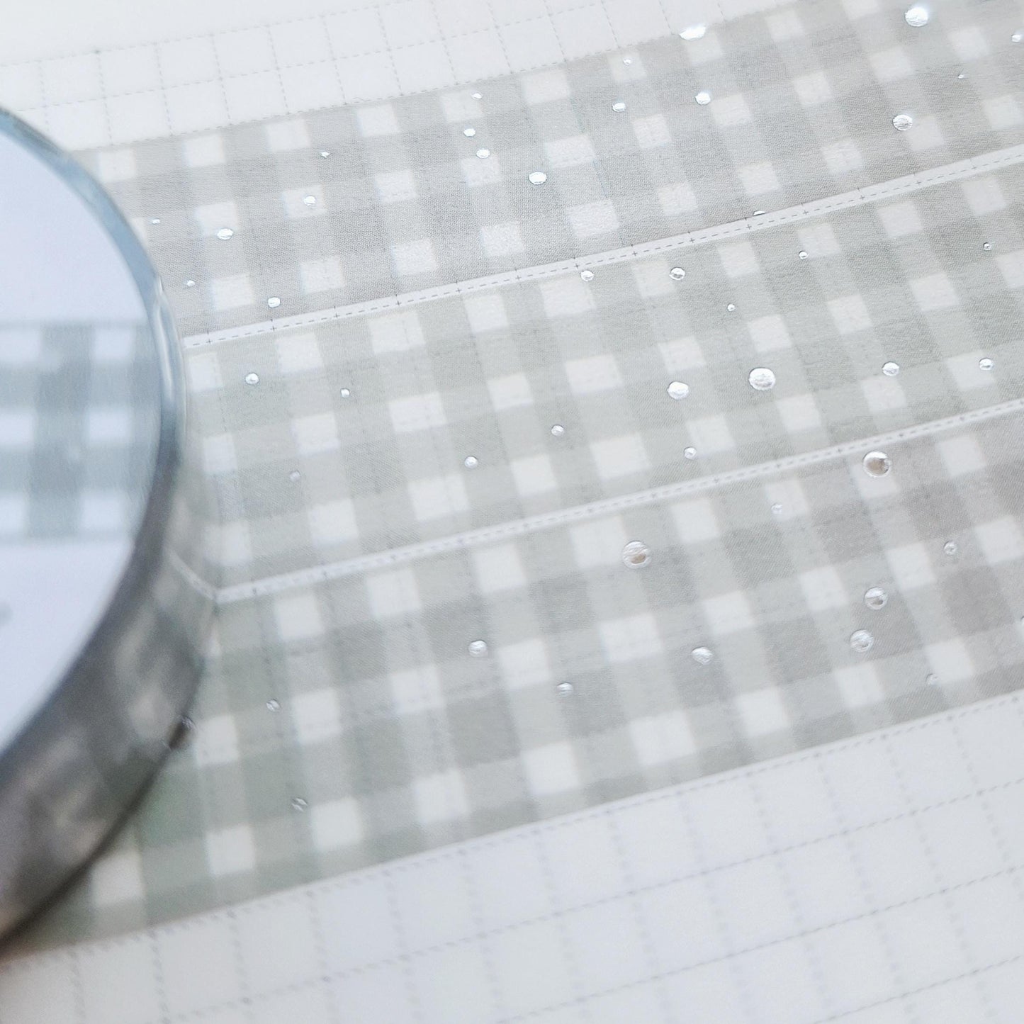 SPARKLY GINGHAM washi tapes