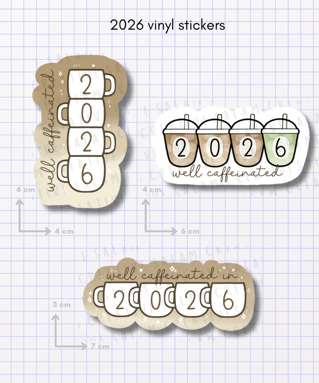 2026 well caffeinated DIE CUTS