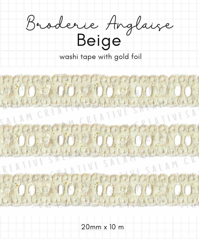 BRODERIE ANGLAISE washi tapes
