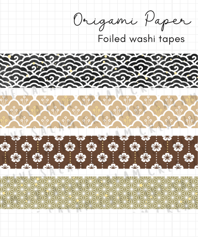 ORIGAMI PAPER washi tapes