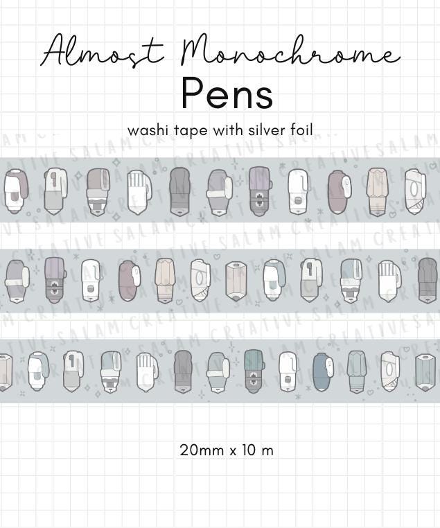 ALMOST MONOCHROME washi tapes