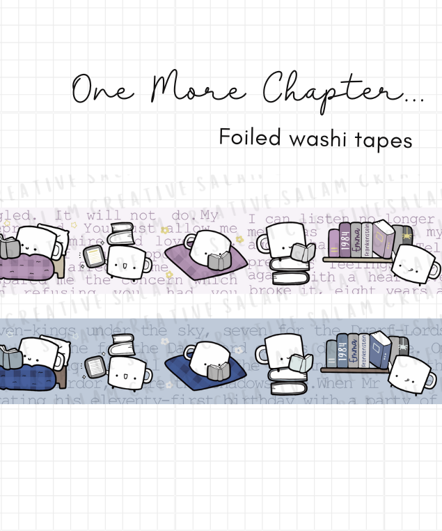 ONE MORE CHAPTER washi tapes