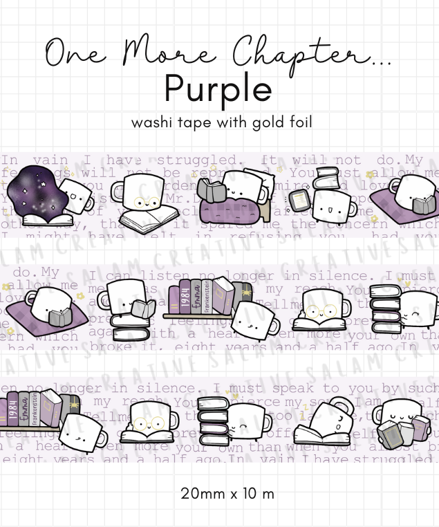 ONE MORE CHAPTER washi tapes
