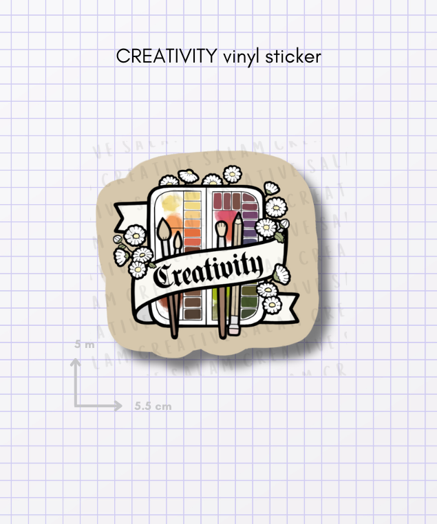 Creativity DIE CUT sticker