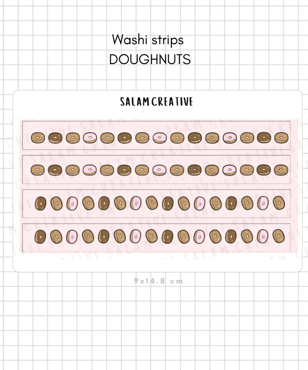 Doughnut washi strips