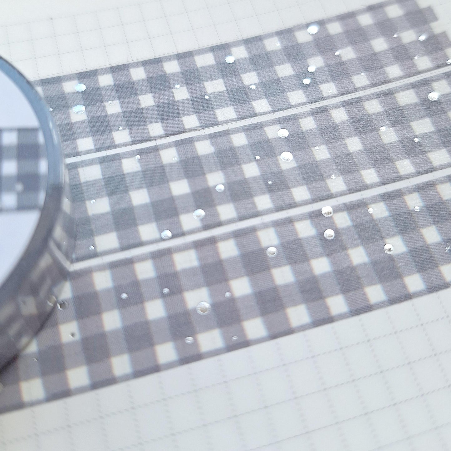 SPARKLY GINGHAM washi tapes