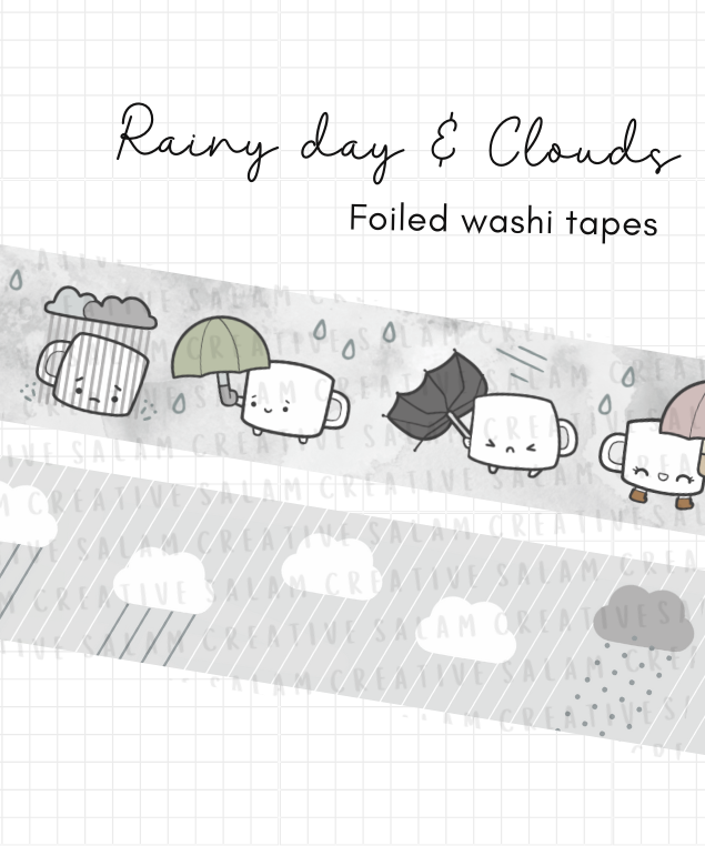 RAINY DAY washi tapes