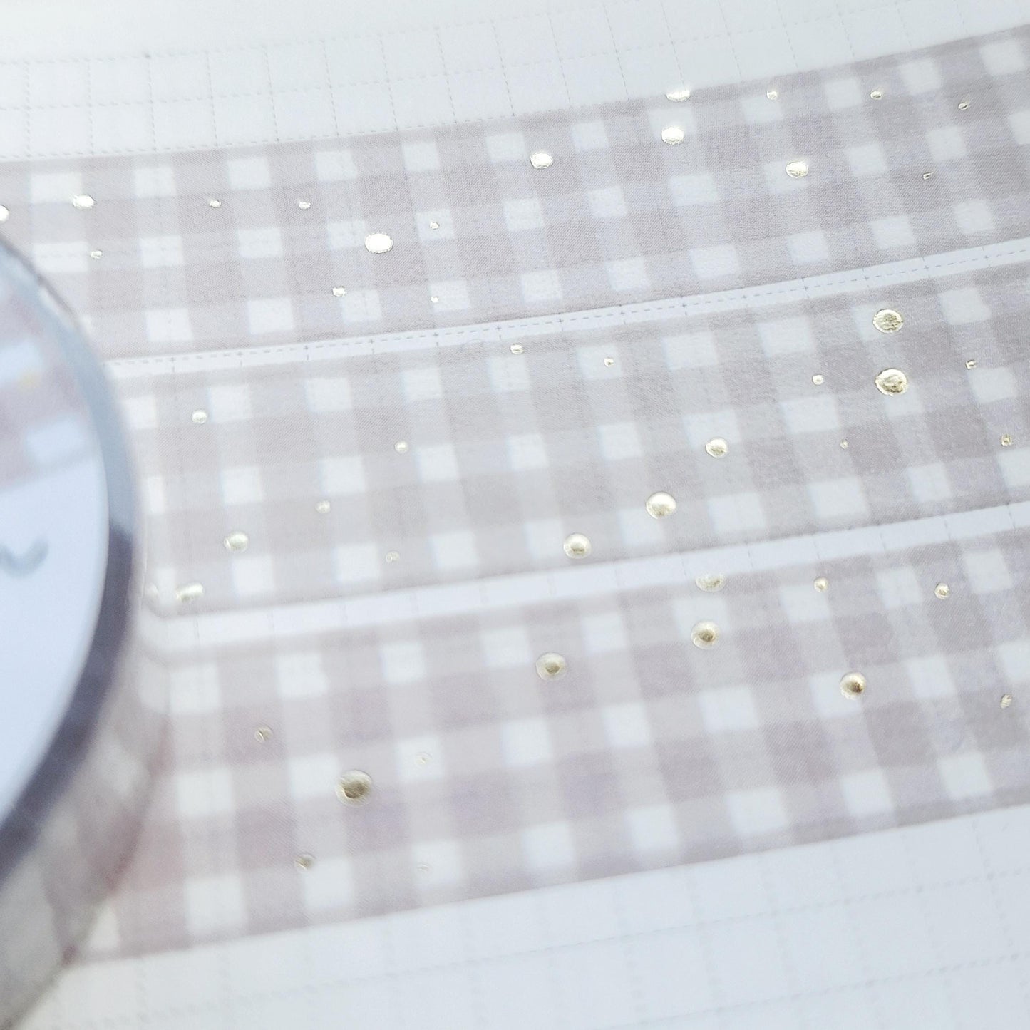 SPARKLY GINGHAM washi tapes