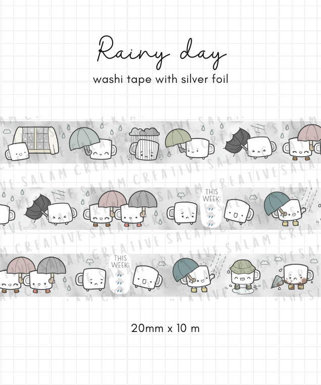 RAINY DAY washi tapes