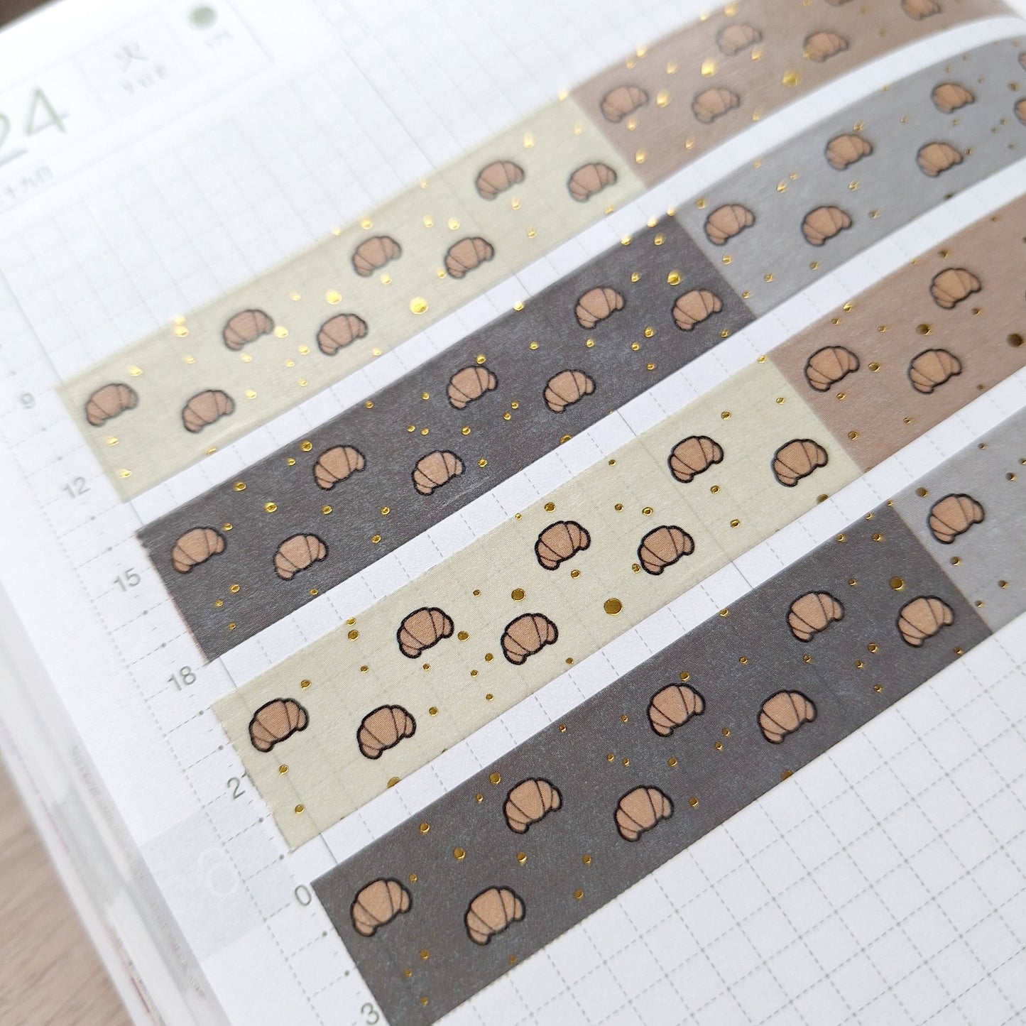 CROISSANTS PATTERN washi tape