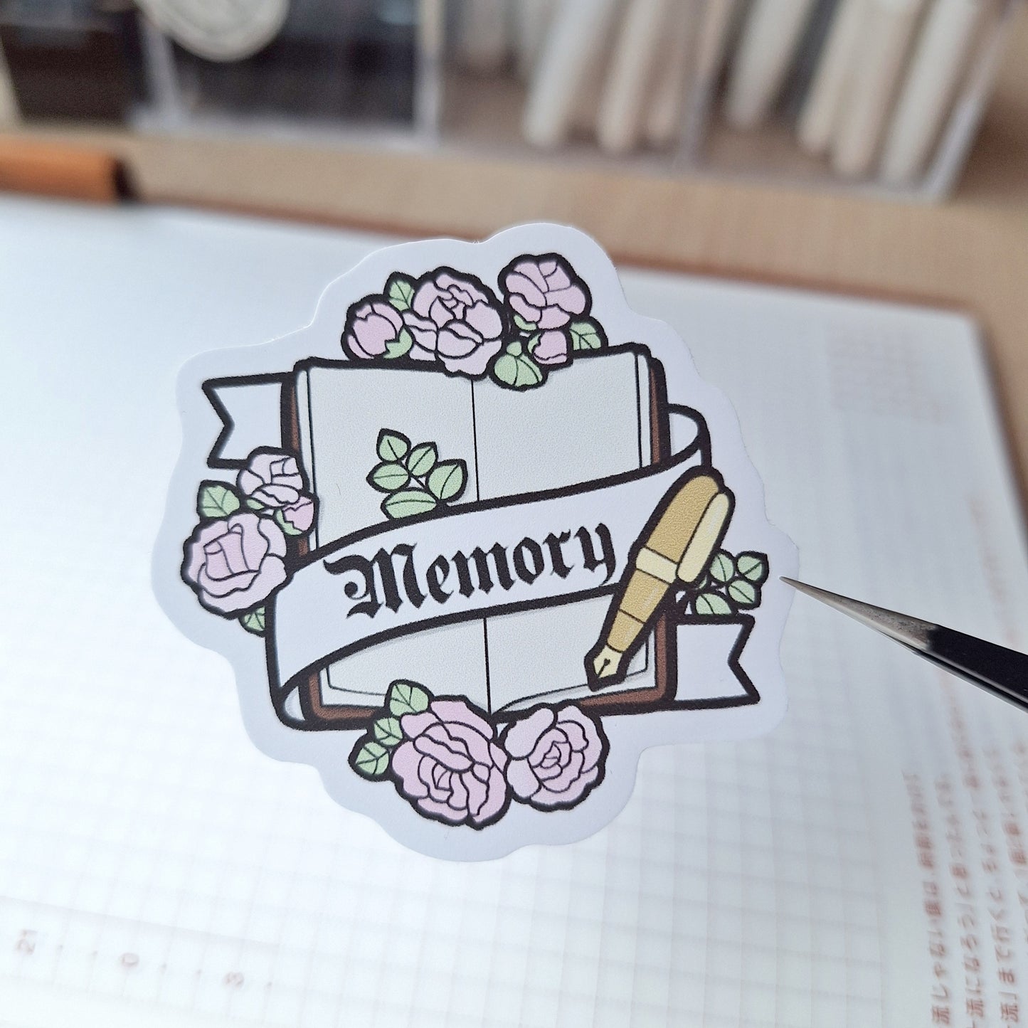 Memory DIE CUT sticker
