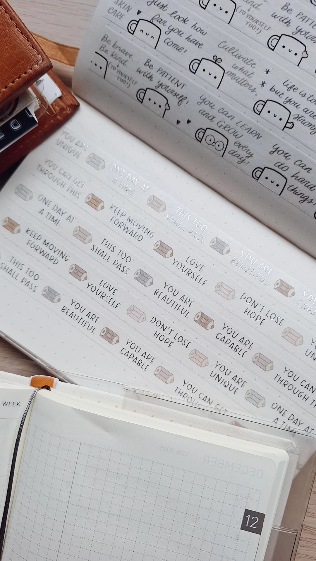 POSITIVE SELF TALK washi tape set