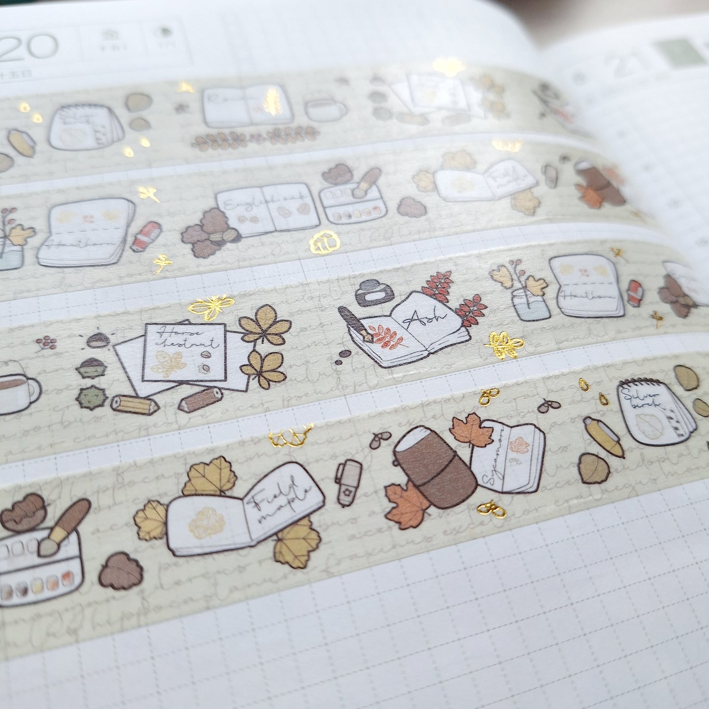 NATURE JOURNAL washi tape
