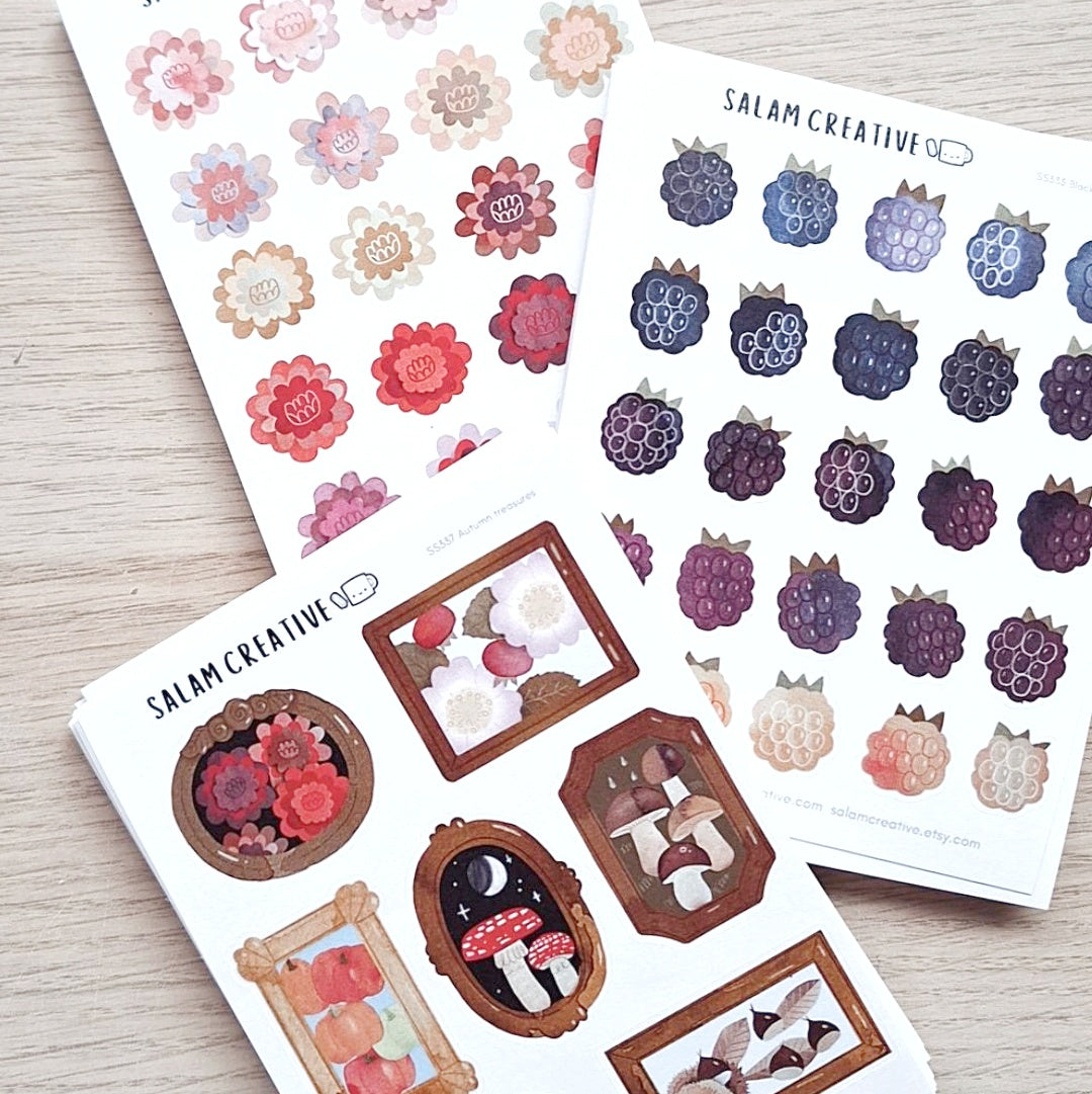 Hand painted stickers