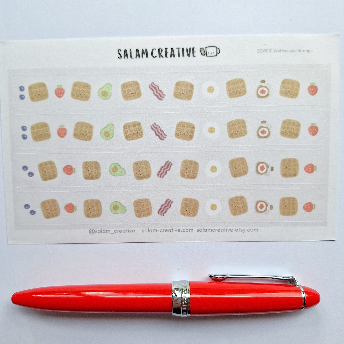 Waffles washi strips