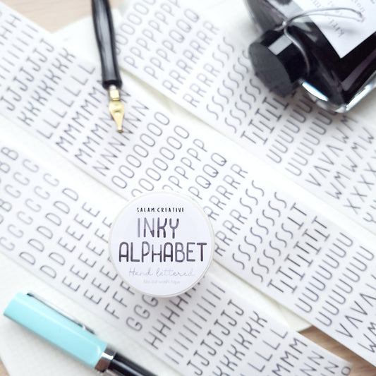 Alphabet washi tapes