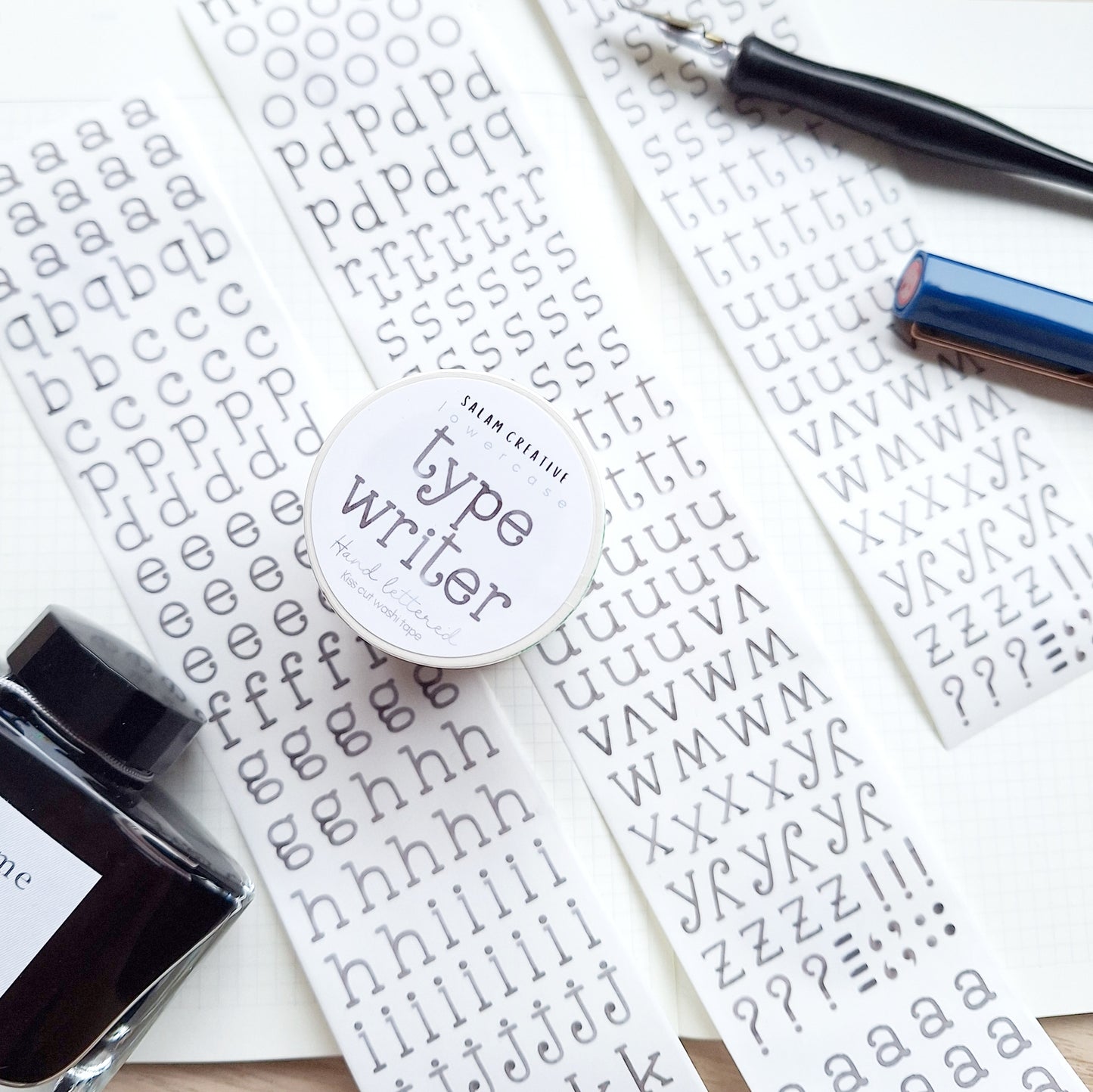Alphabet washi tapes