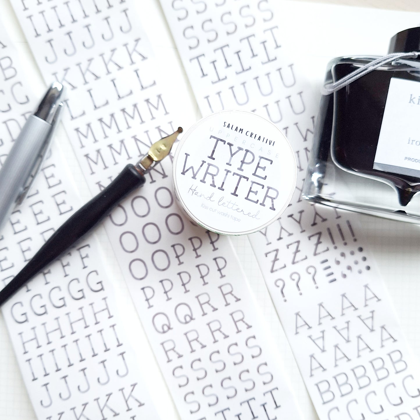 Alphabet washi tapes