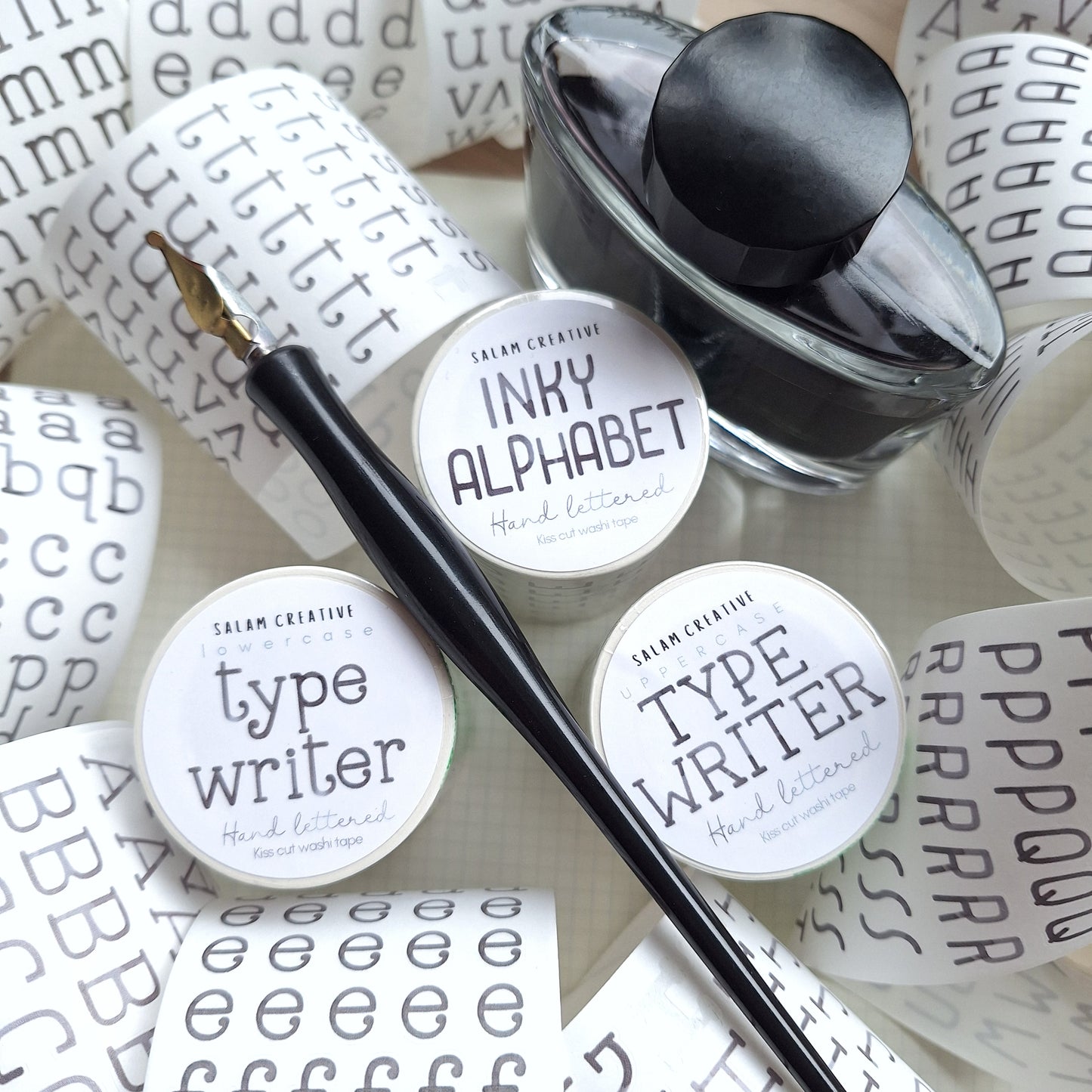 Alphabet washi tapes