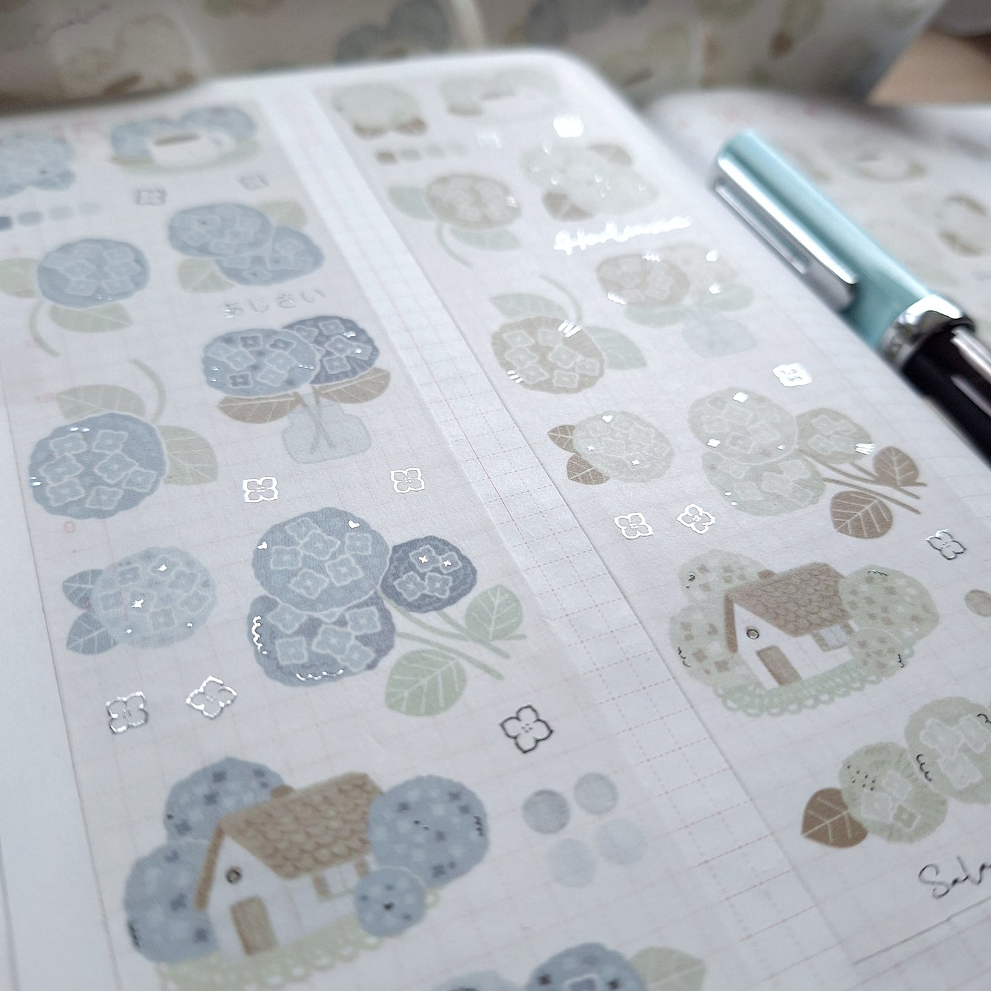 Hydrangeas washi tape