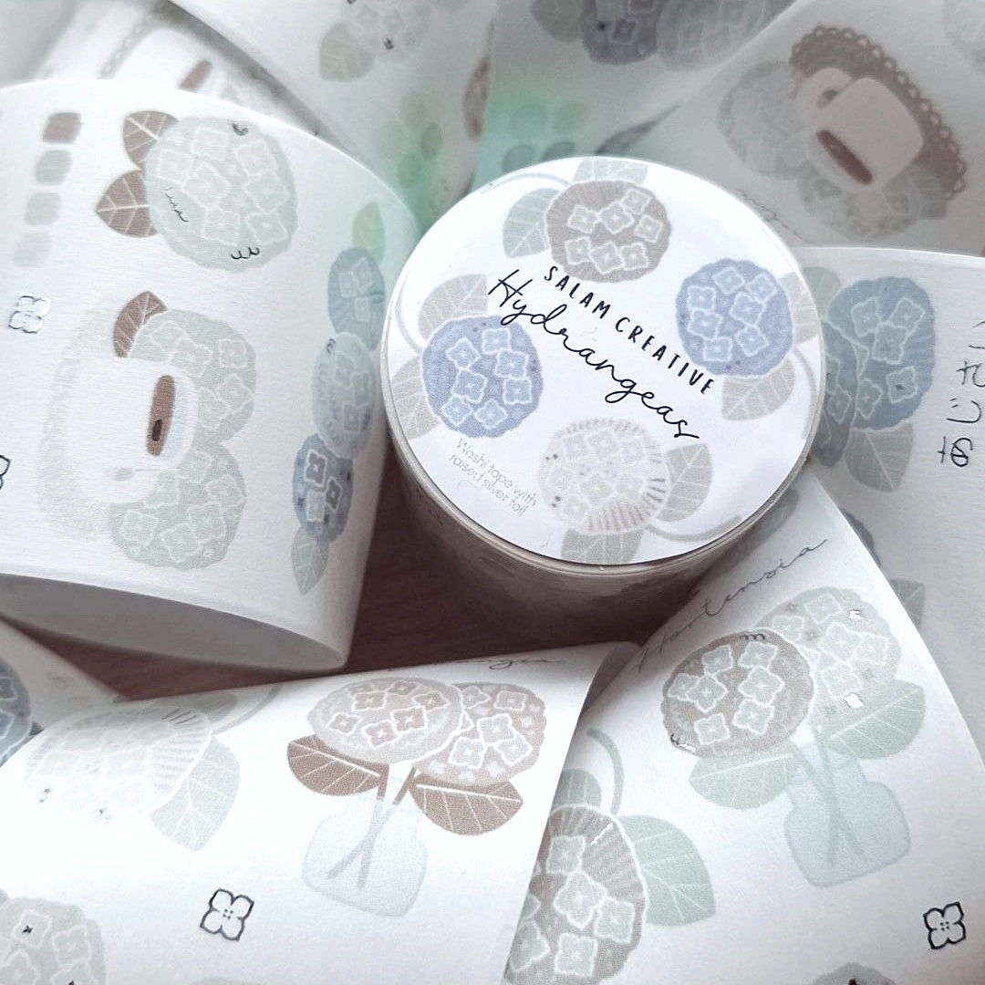 Hydrangeas washi tape