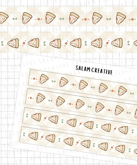 Pizza washi strips
