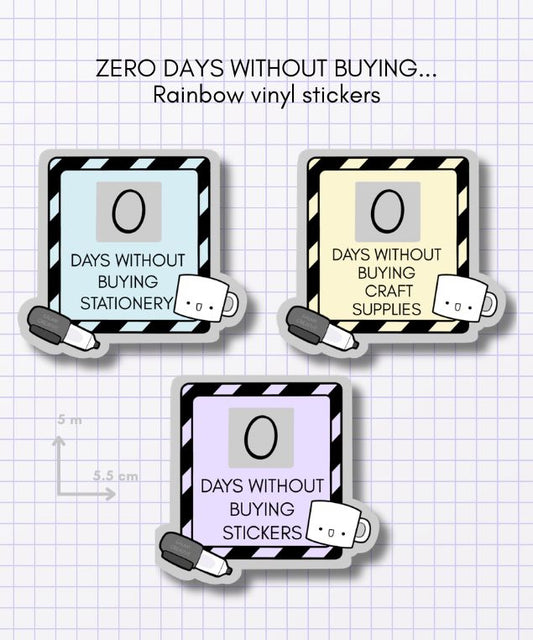 Zero days without buying...