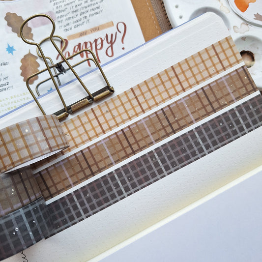 WARM PLAID washi tapes