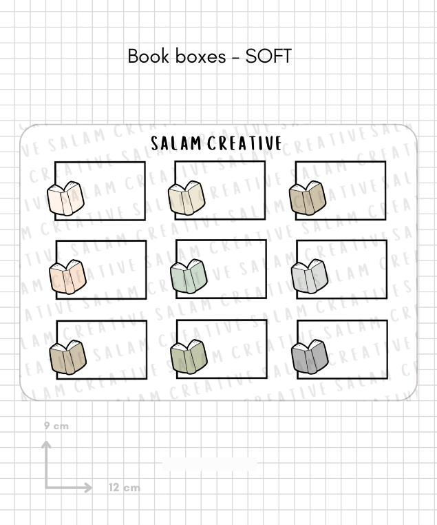 BOOK BOXES new size!