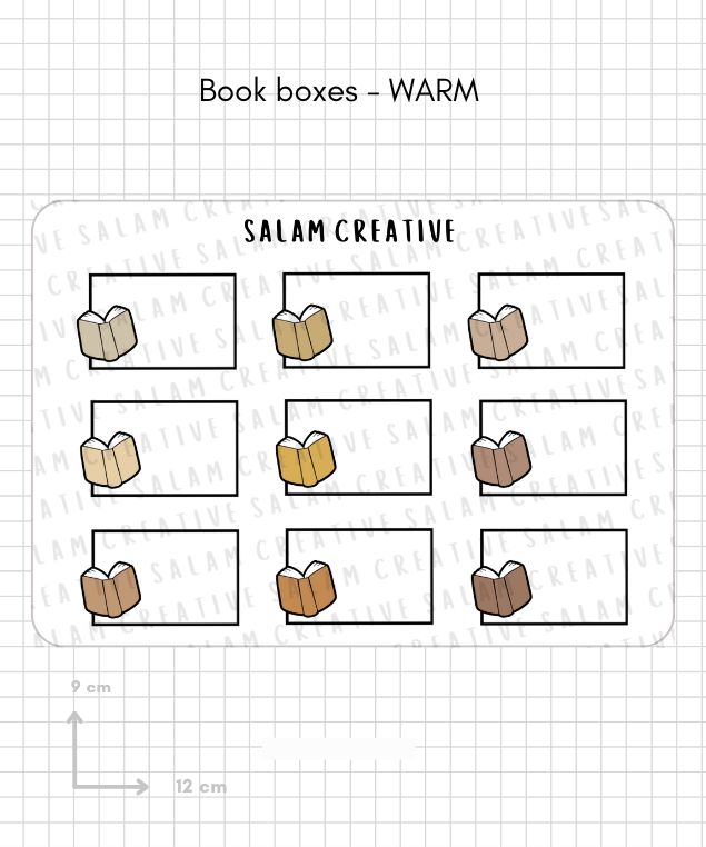 BOOK BOXES new size!
