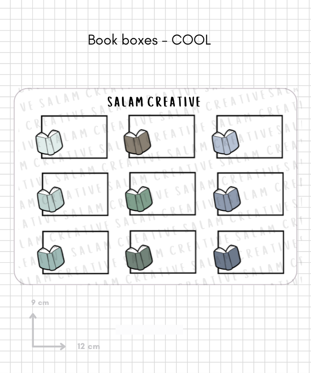 BOOK BOXES new size!