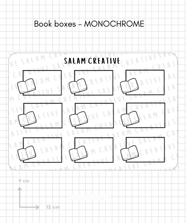 BOOK BOXES new size!