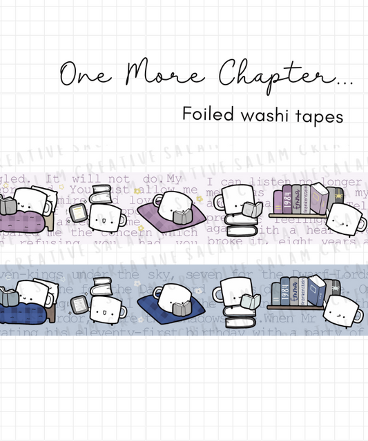ONE MORE CHAPTER washi tapes