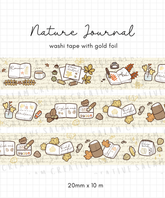 NATURE JOURNAL washi tape