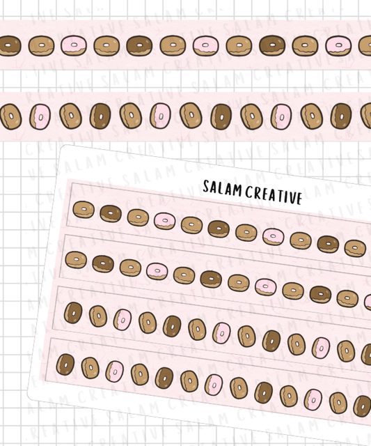 Doughnut washi strips