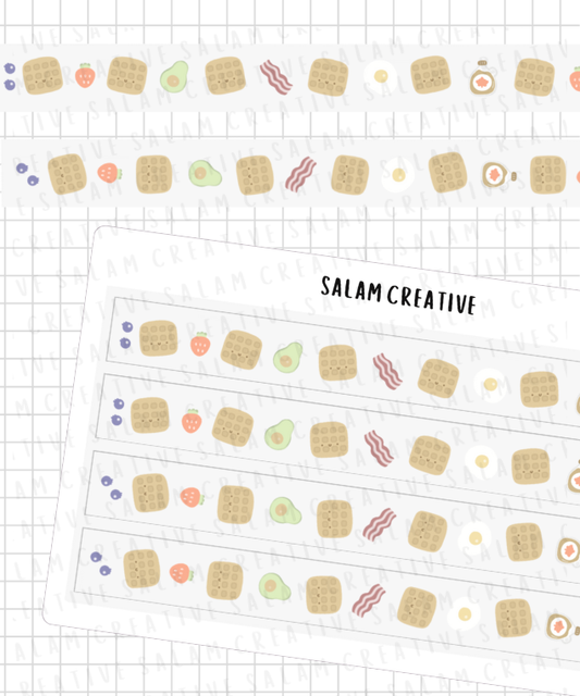 Waffles washi strips