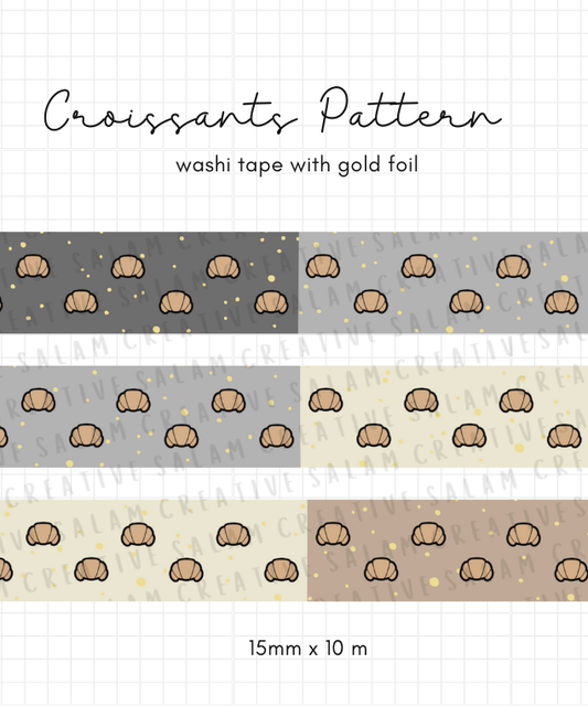 CROISSANTS PATTERN washi tape