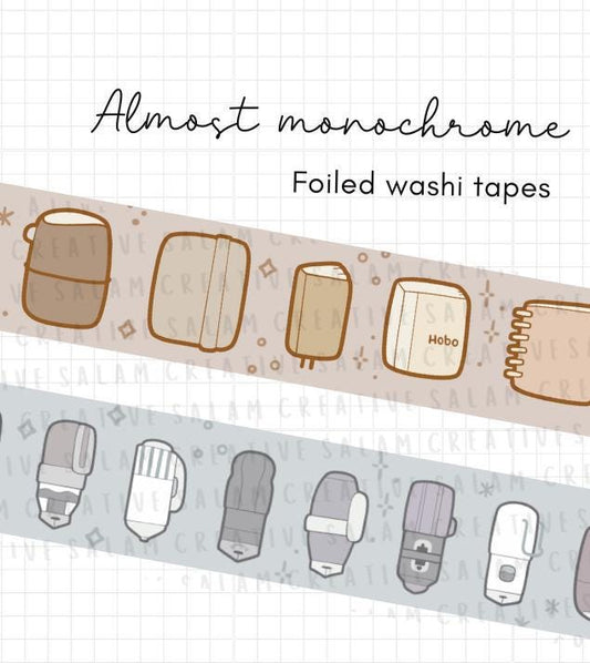 ALMOST MONOCHROME washi tapes