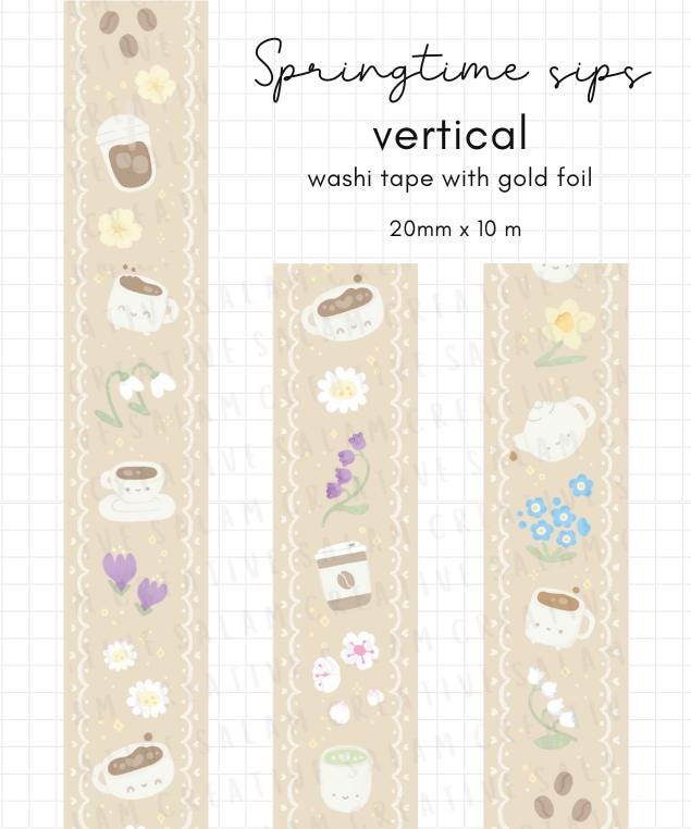 SPRINGTIME SIPS washi tapes