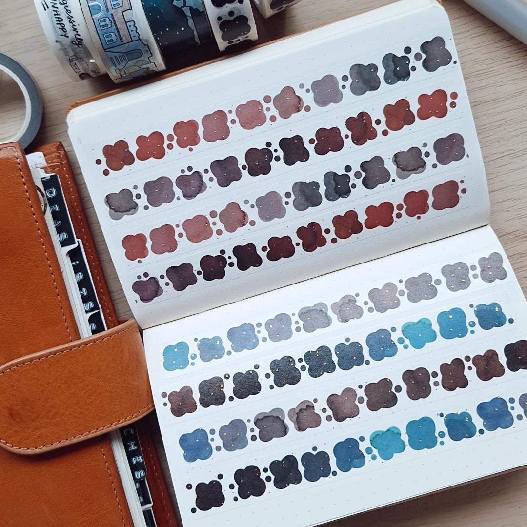 INK SWATCHES washi tapes